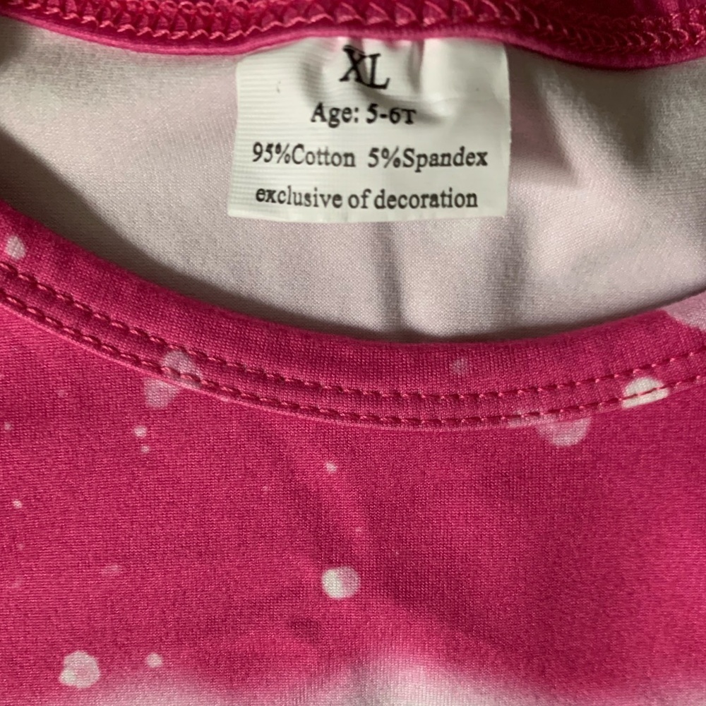 Girls Unicorn Bell Bottom Outfit Size 5T-6T Rainbow Galaxy Flare Pants Boutique - Picture 4 of 7